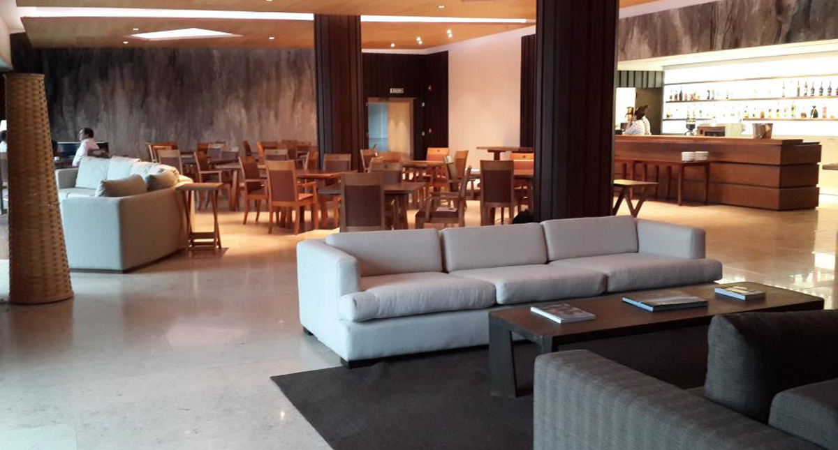 Arakur Ushuaia Resort & Spa interior dining and seating area