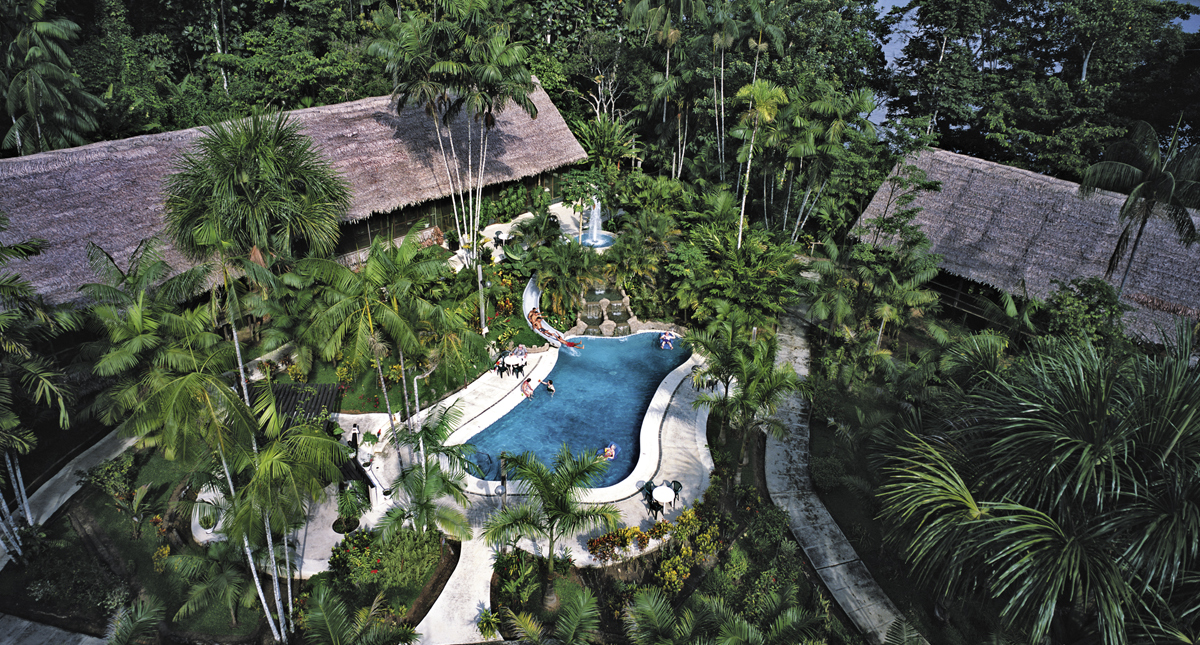 Ceiba Tops Lodge aerial view