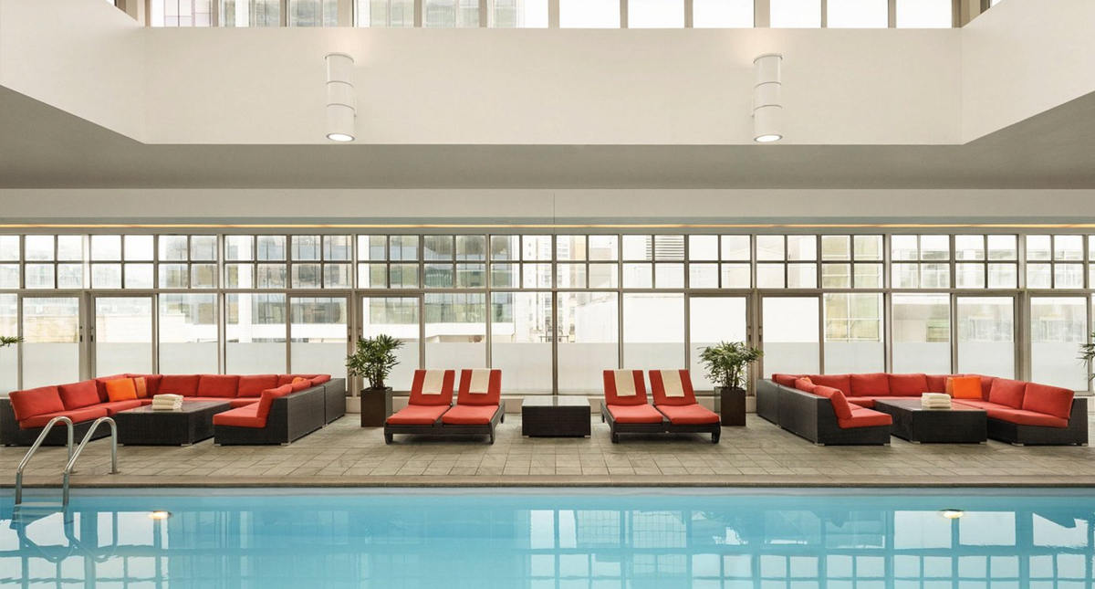 Fairmont Hotel Vancouver indoor pool