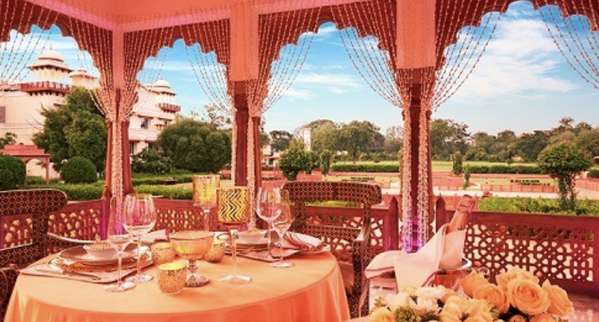 Jai Mahal Palace outdoor dining