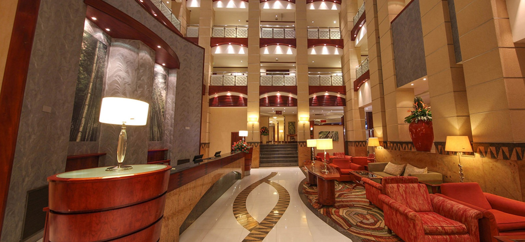 Kigali Serena Hotel grand lobby