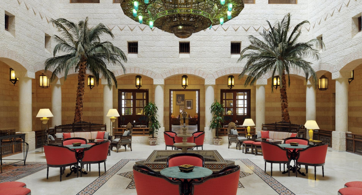 Mövenpick Resort Petra interior atrium lounge