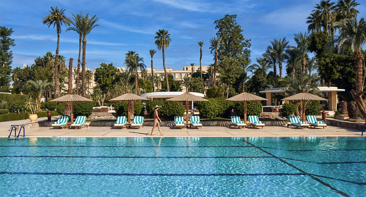 Winter Palace Hotel outdoor pool and patio