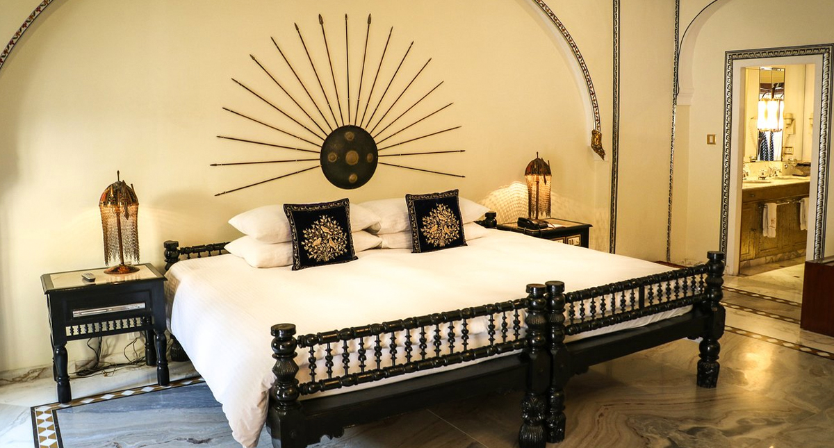 Raj Palace standard guest room