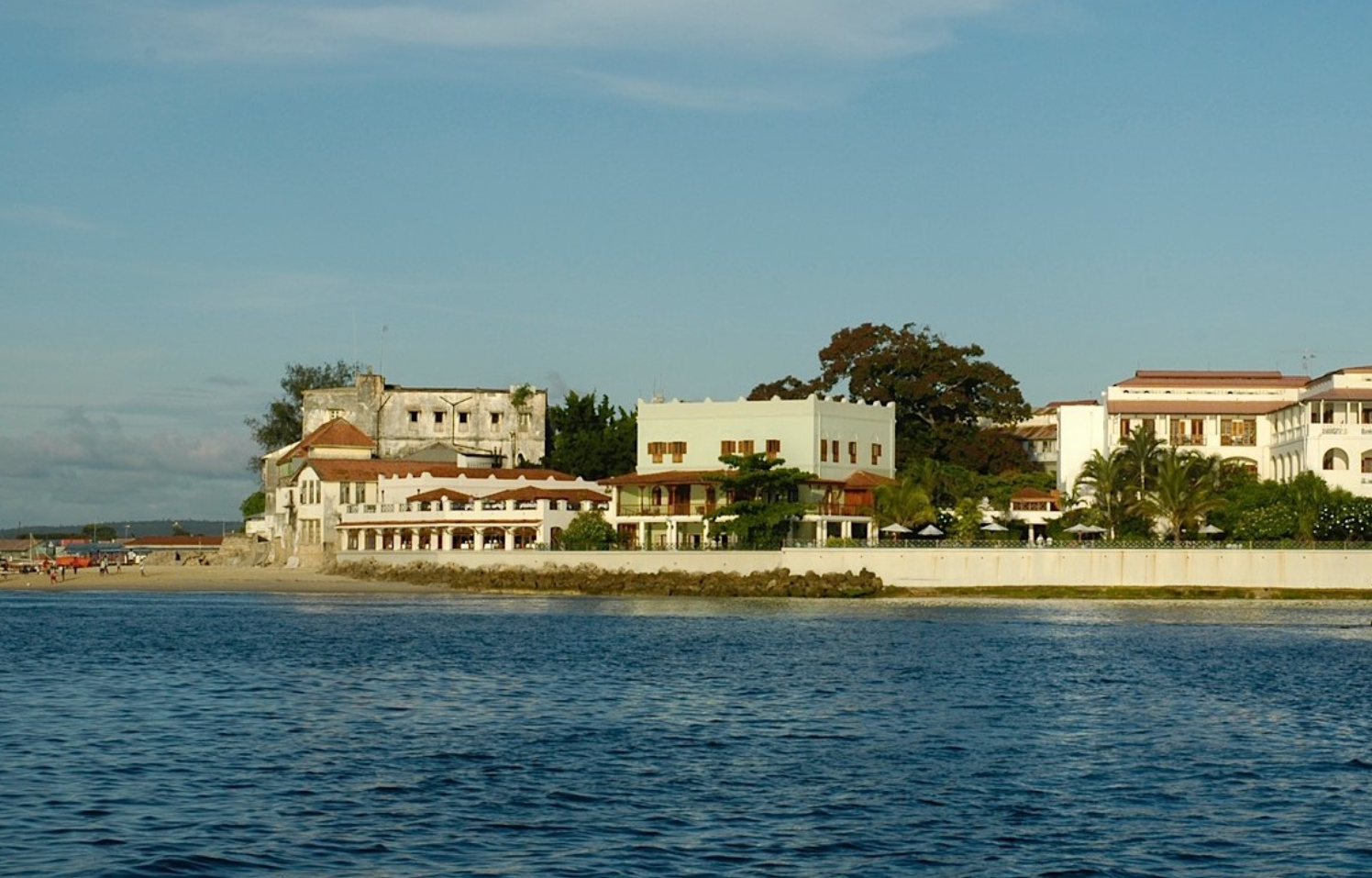 Zanzibar Serena Hotel exterior from the water