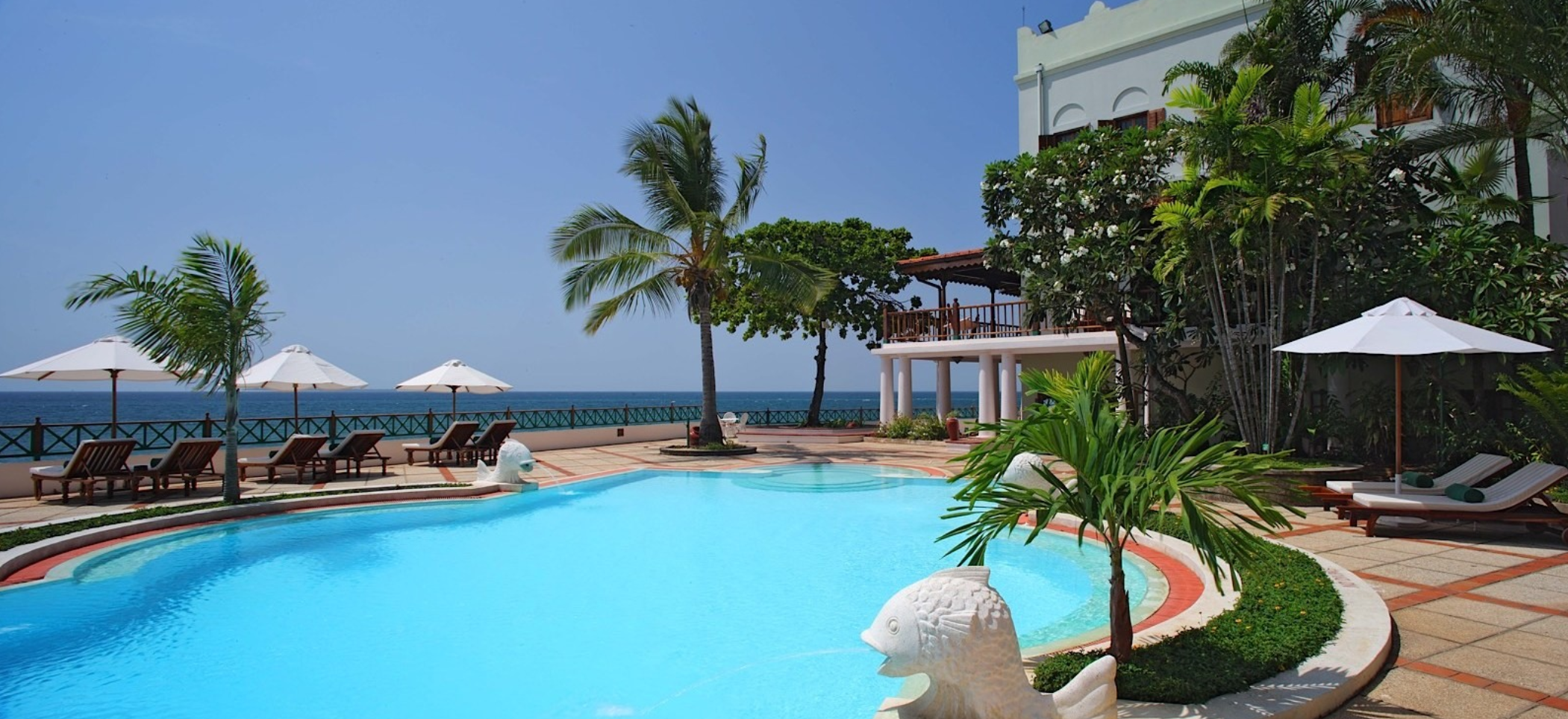 Zanzibar Serena Hotel outdoor pool and patio