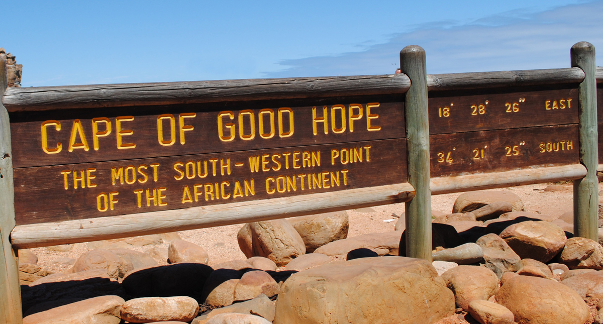 Cape of Good Hope entry sign