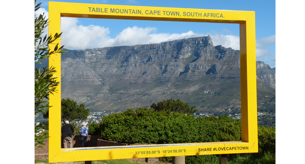 Table Mountain entry sign