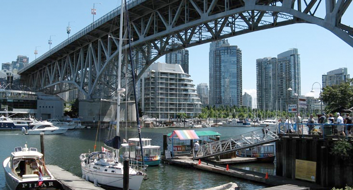 Vancouver bridge and cityscape