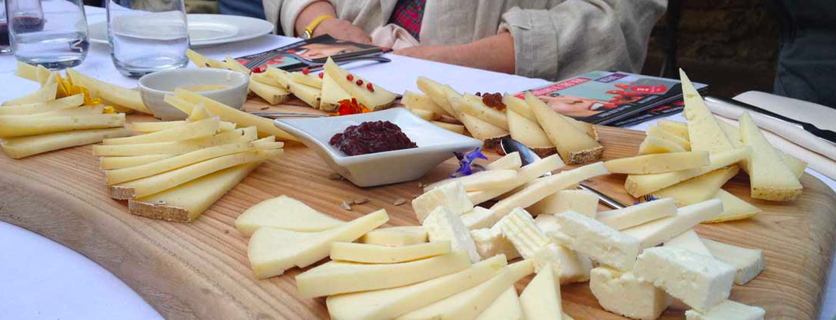 Cheese platters at Podere Il Casale