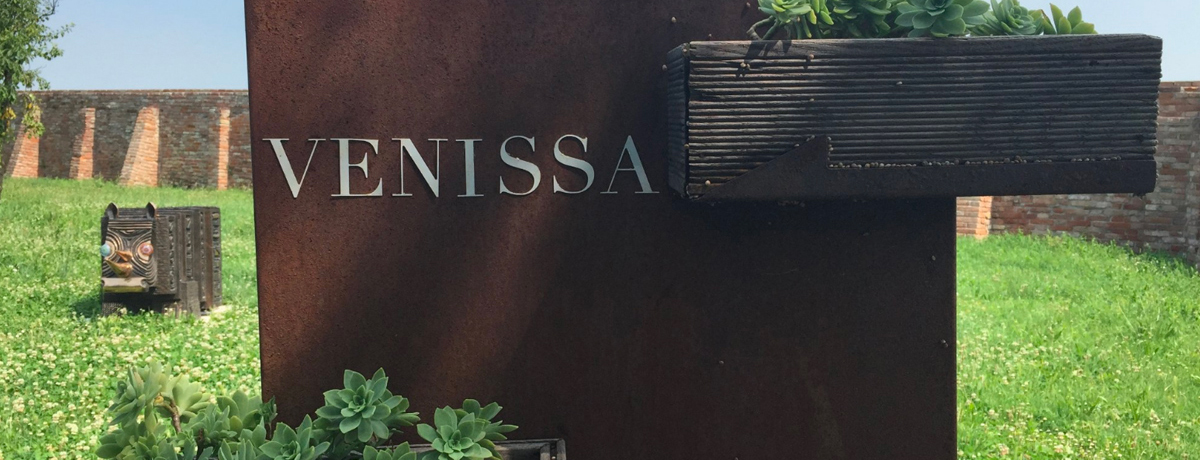 Venissa Winery entrance sign
