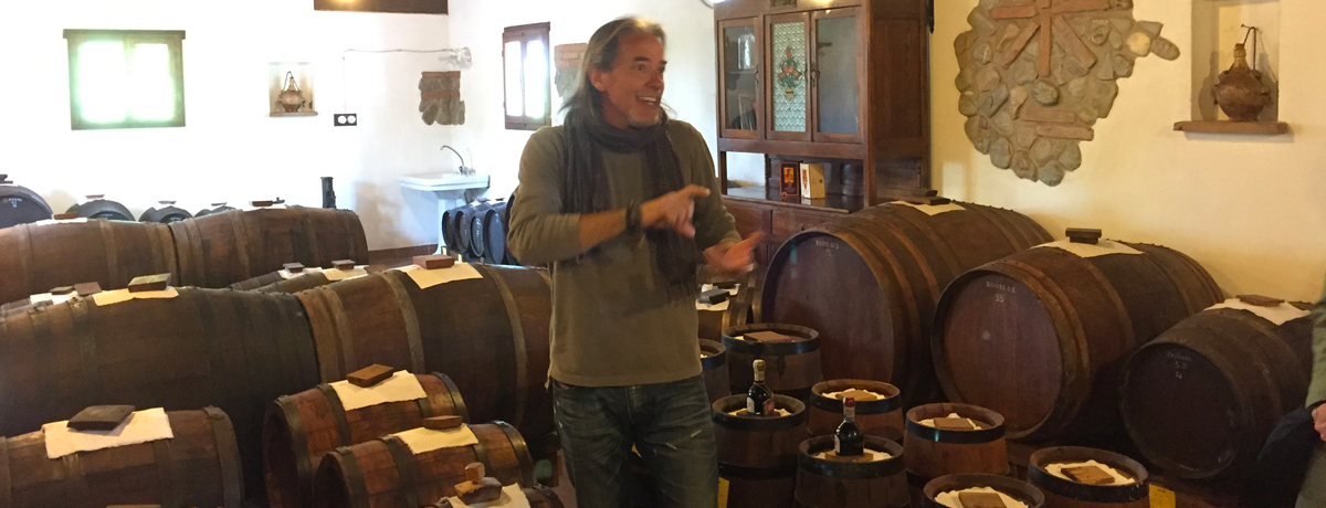 Simone Caselli speaking about his generations-old balsamic vinegar traditions
