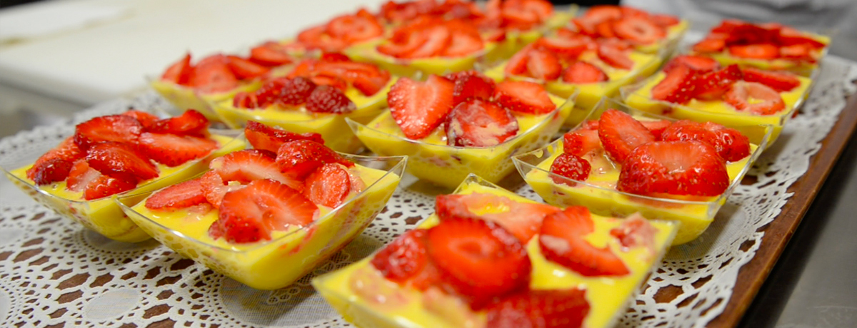 Freshly made traditional Italian dessert