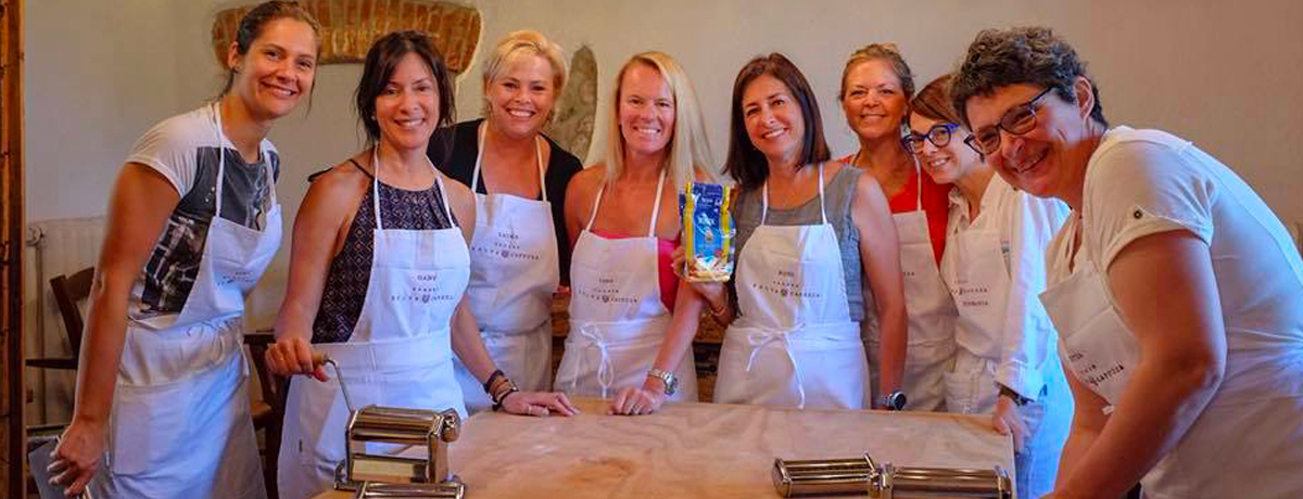 Group shot after dessert-making class