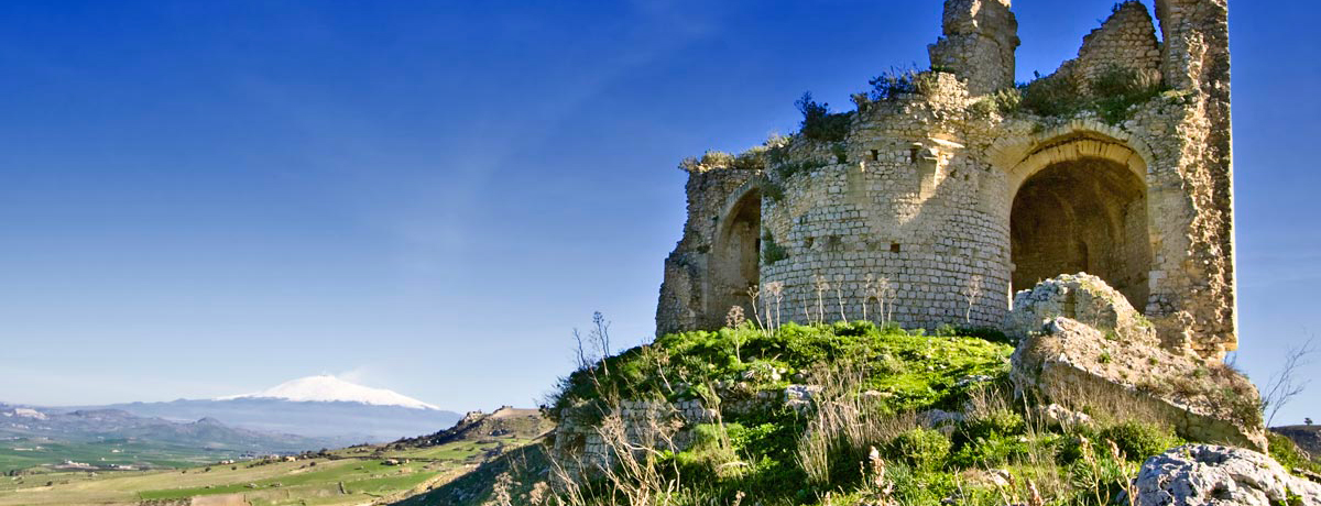 Medieval castle of Mongialino in Catania's countryside