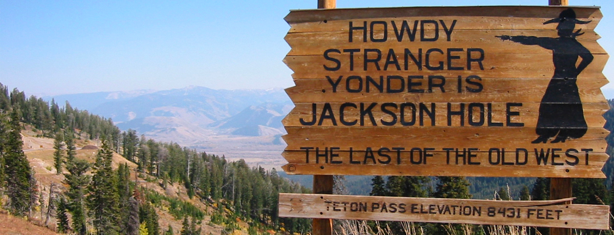 Iconic wood sign that reads 