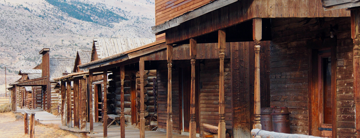 Traditional Old West buildings