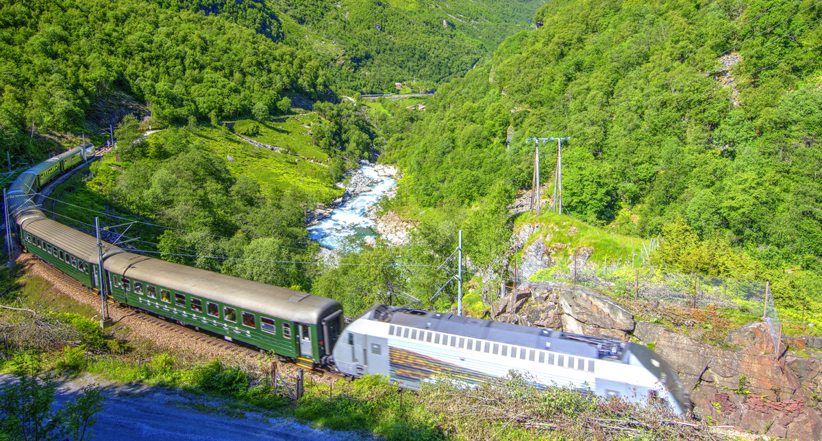 Rail journey Oslo to Myrdal