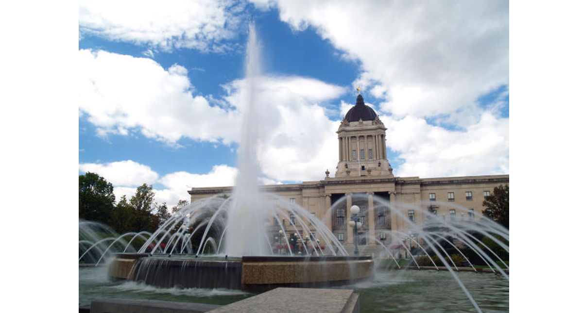Winnipeg downtown fountain