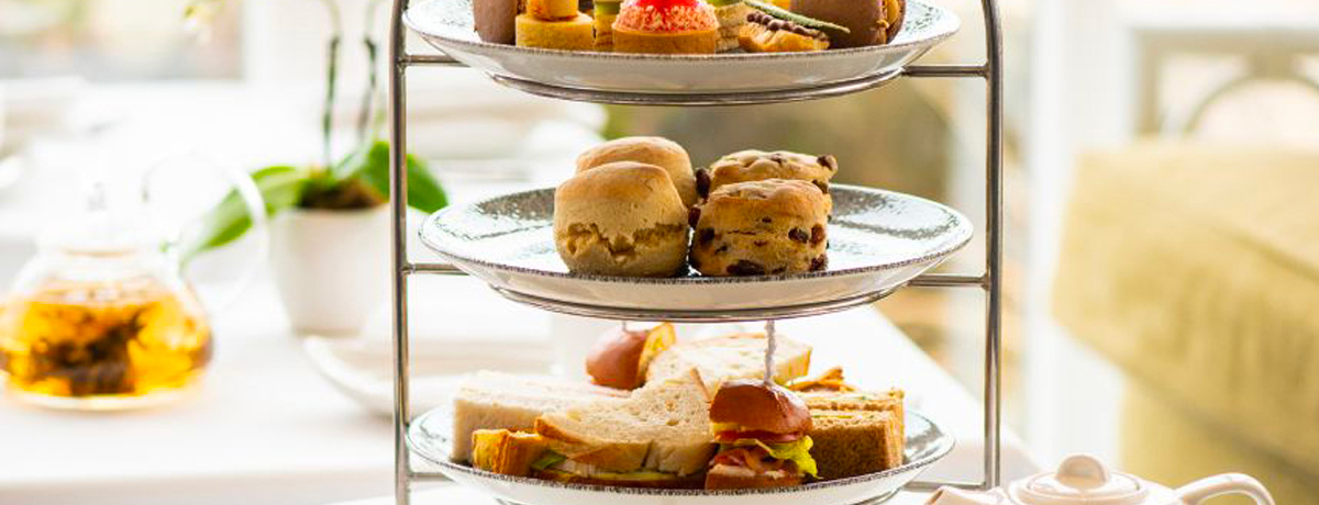 Traditional afternoon tea pastries