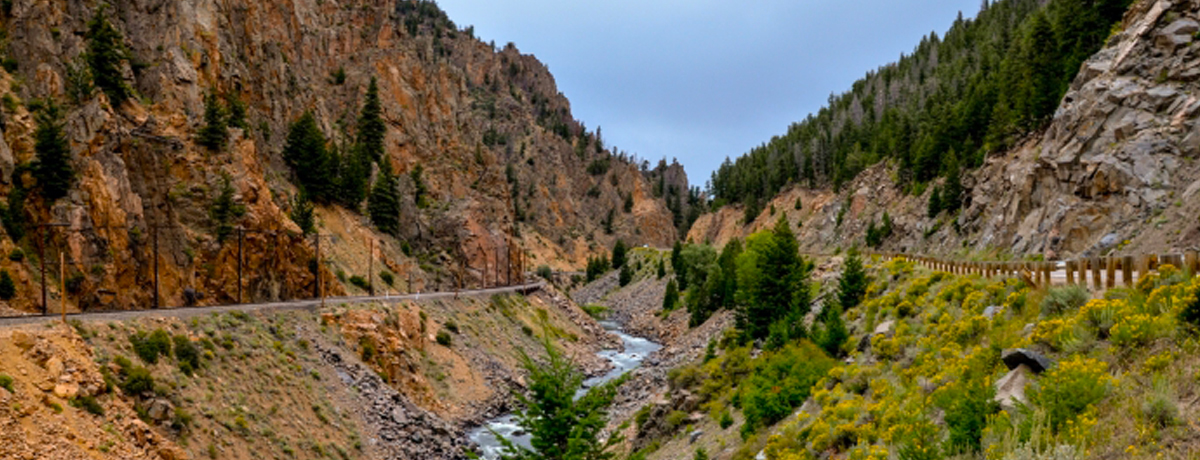 Bryers Canyon with shallow river
