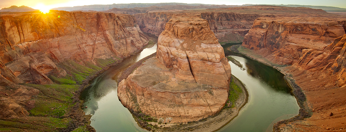 Horseshoe Bend at the Grand Canyon's north rim