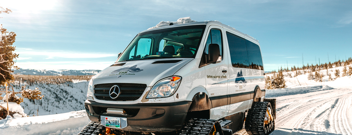 Teton Science Schools touring snow van