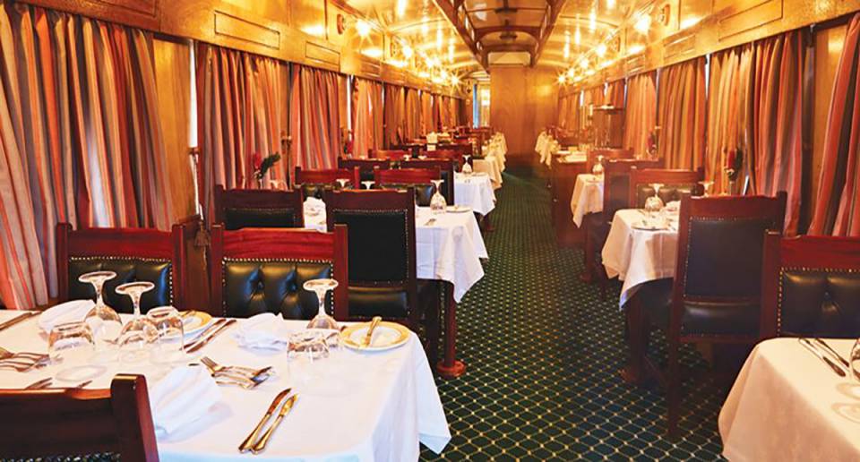 african explorer dining car