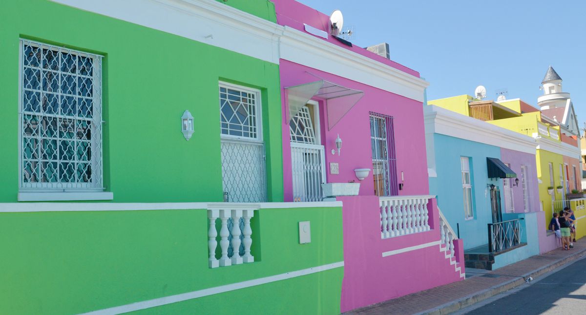 coloful buildings in BoKaap