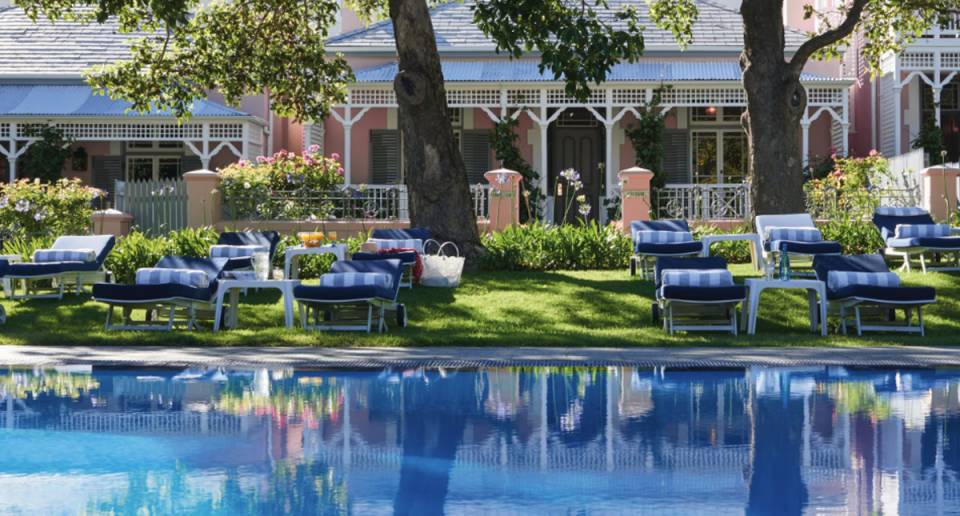 Mount Nelson Belmond outdoor pool and courtyard gardens