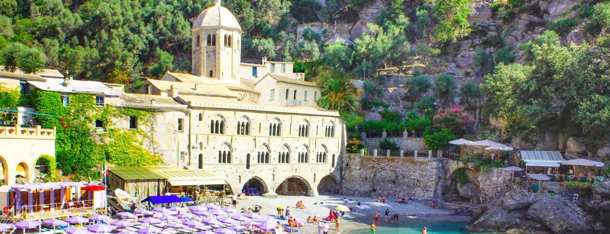 San Fruttuoso abbey in Liguria