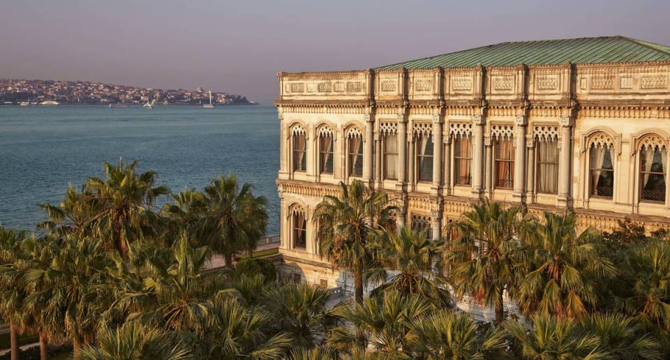 Ciragan Palace Kempinski aerial view