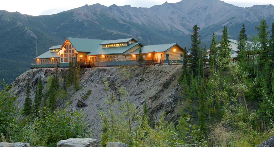 Grande Denali Lodge exterior aerial view