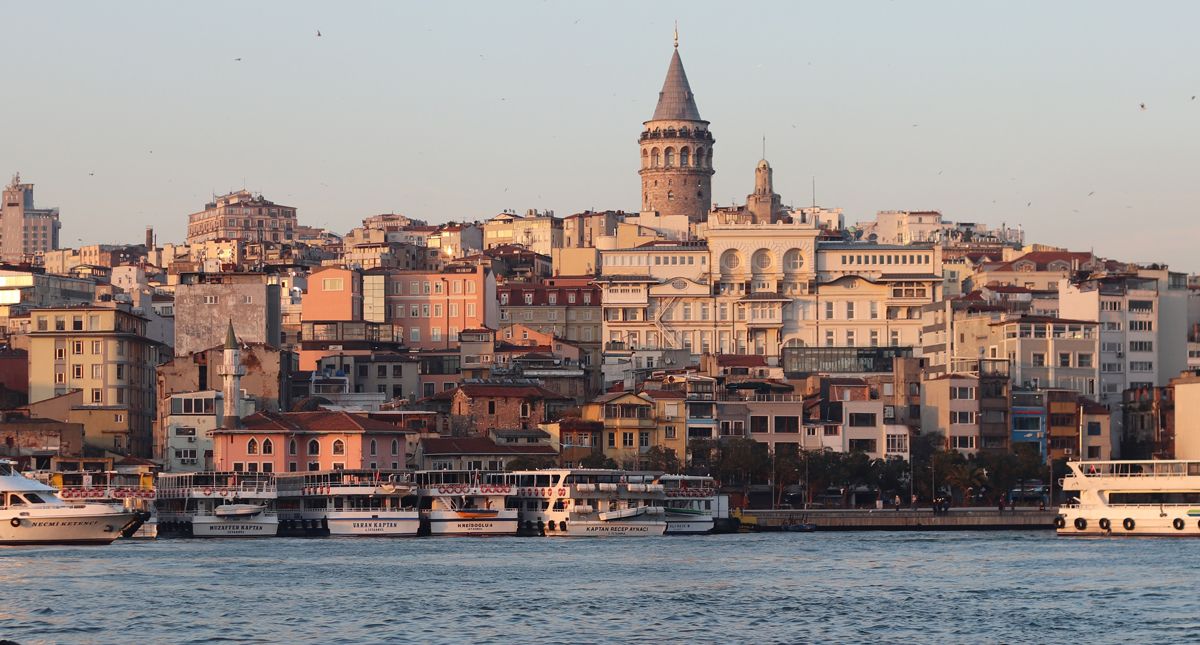 Istanbul harbor waterfront