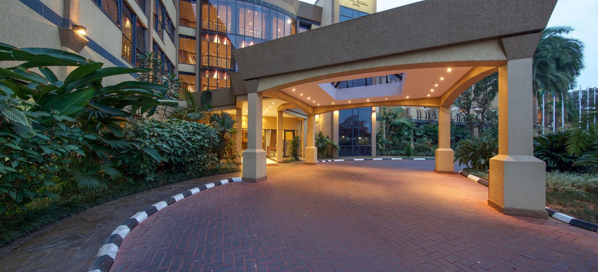 Kigali Serena Hotel exterior entryway