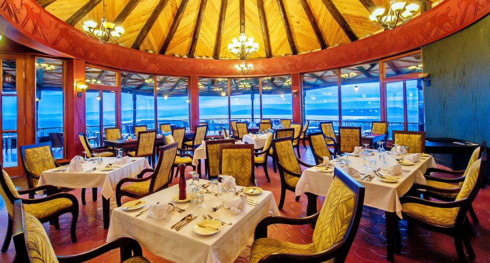 Lake Nakuru Sopa Lodge dining area