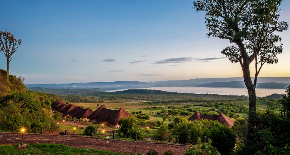 Lake Nakuru Sopa Lodge panoramic view over the plains