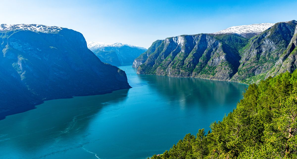 Aerial over Nærøyfjord