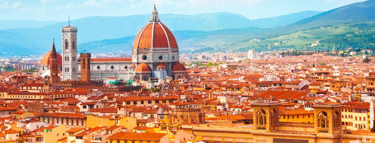 Panorama of Florence and Saint Mary cathedral