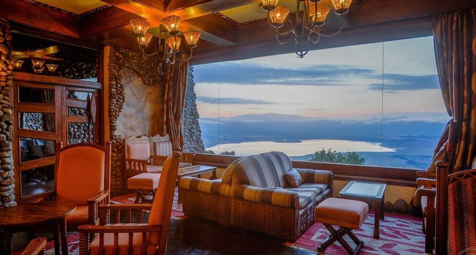 Ngorongoro Serena Safari Lodge guest lounge