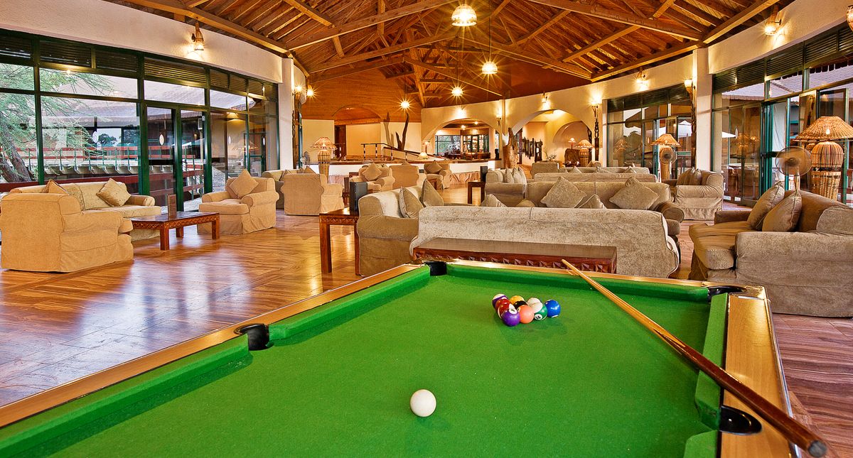 Tarangire Sopa Lodge lounge and game room