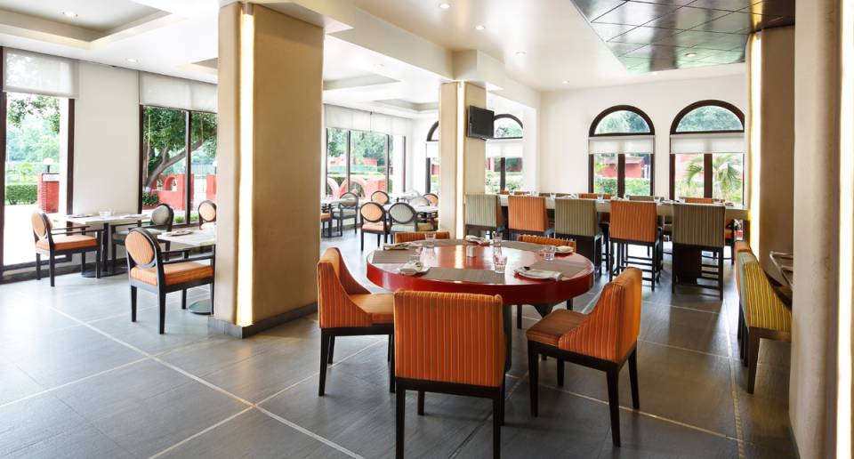 Taj Ganges indoor dining area