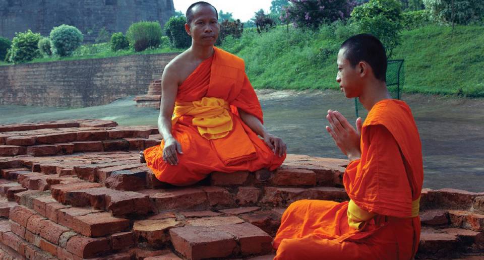 Taj Ganges outdoor meditation area