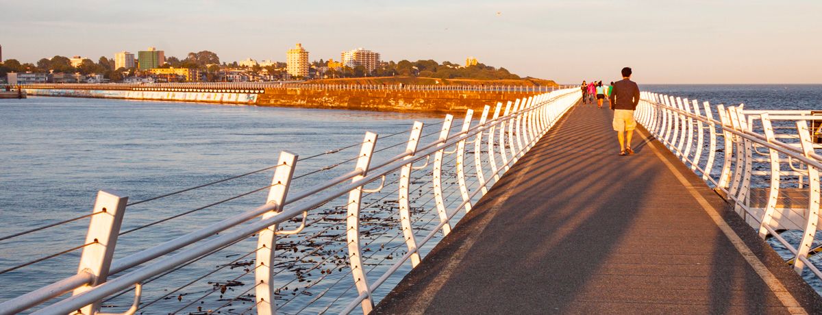 Ogden Point breakwater in Victoria 