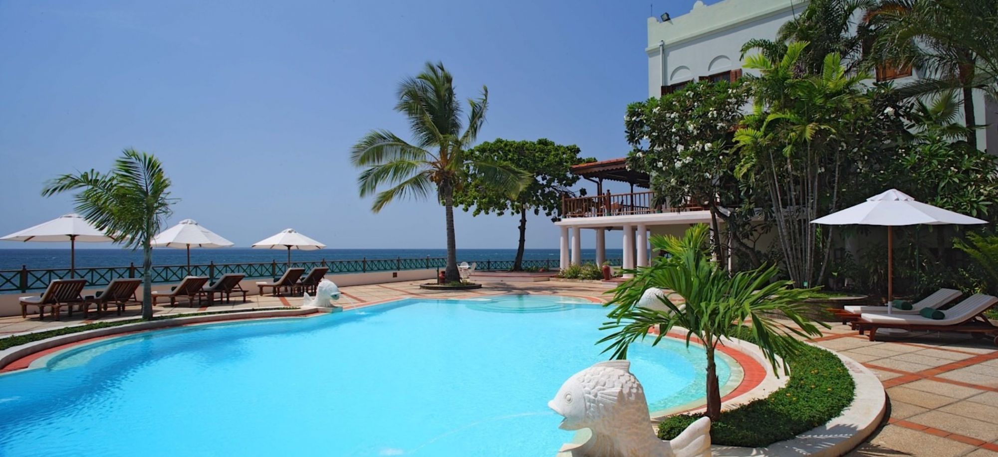 Zanzibar Serena Hotel outdoor pool and patio