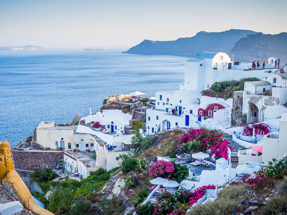 santorini coast